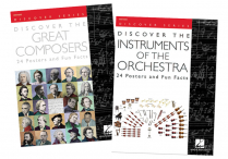 DISCOVER THE GREAT COMPOSERS & INSTRUMENTS POSTERS SET