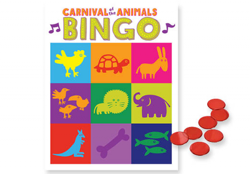 CARNIVAL OF THE ANIMALS Listening Bingo Music In Motion