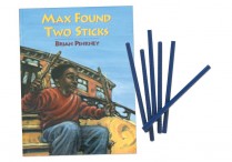 MAX FOUND TWO STICKS Paperback & 12 pr. RHYTHM STICKS