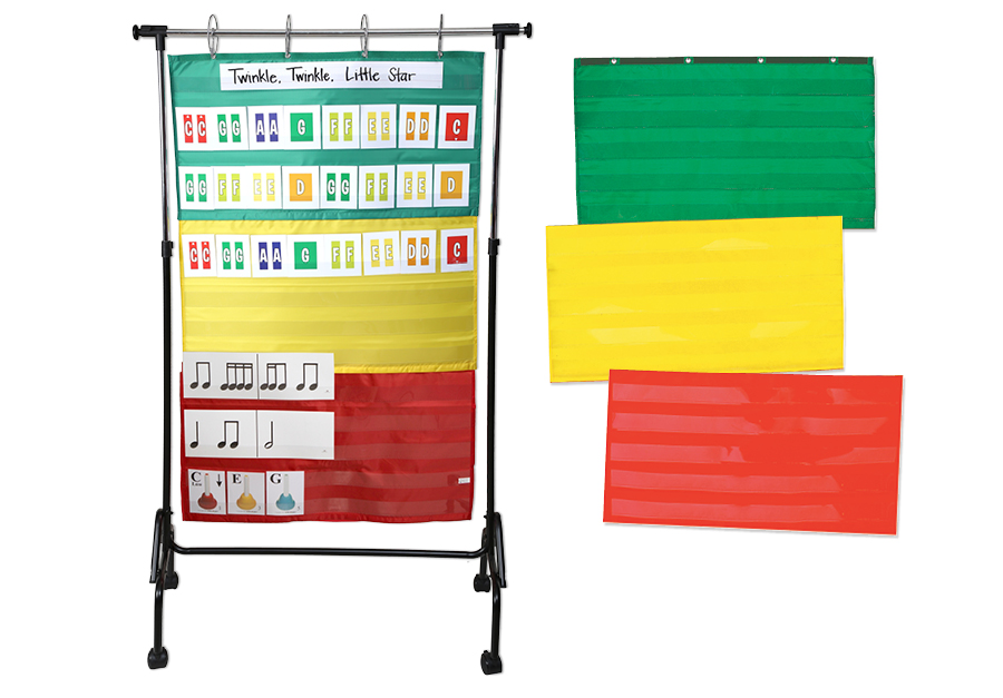 2 POCKET CHARTS & STAND Music in Motion
