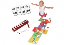MUSICAL HOPSCOTCH, Music-Go-Round SOLFEGE SYLLABLES  & STEP BELLS