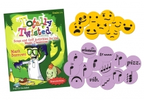 TOTALLY TWISTED Book & Data CD with Music-Go-Rounds EMOJIS & ARTICULATION