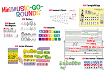Music-Go-Rounds MINIs (11 sets), WHITEBOARD, ERASABLE MARKERS