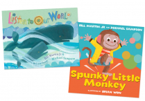 LISTEN TO OUR WORLD and SPUNKY LITTLE MONKEY Books