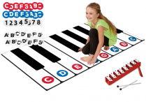 KING KEYBOARD, Step Bells, Music-Go-Rounds NOTE NAMES/NUMBERS & SHARP/FLAT NOTES