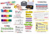 Music-Go-Rounds MINIs COMPLETE (11 MGR MINIs sets) & ORGANIZER CASE