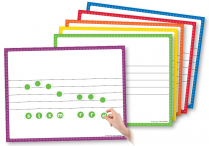 Music-Go-Rounds MINI SOLFEGE SYLLABLES & 6 WIPE-OFF STAFF CHARTS