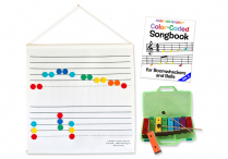 8-Note RESONATOR BELLS, COLORSTAFF, & Color-Coded SONGBOOK Set