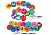 Music-Go-Rounds CARNIVAL OF THE ANIMALS and PETER AND THE WOLF