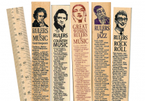 RULERS OF MUSIC Wooden Ruler