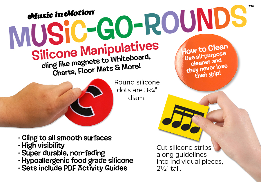 Music-Go-Rounds (TM) Silicone Manipulatives