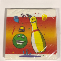 BOWLING PARTY NAPKINS (PQT DE 20)