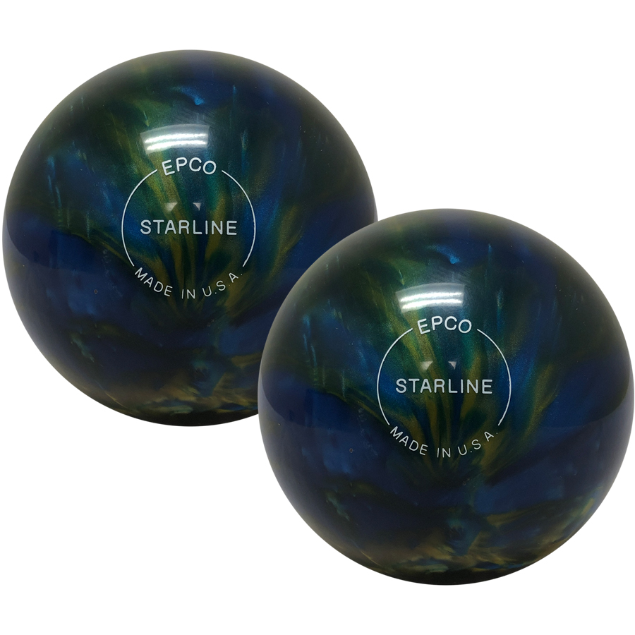 Starline EPCO Duckpin Bowling Ball Topaz Blue Pearl 2 Balls 