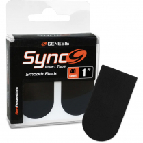 GENESIS SYNC TAPE – 1’’ SMOOTH BLACK – 40 COUNT