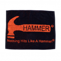 HAMMER LOOMED TOWEL BLK/ORA