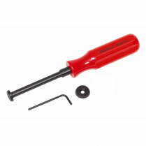 Red Handled Scrapping Tool (includes 1 replacement blade)
