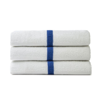 Golden Camelot Blue Stripe Towels