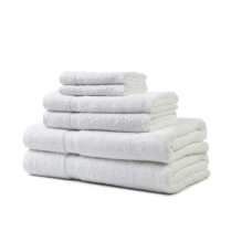 Golden Touch Towels - White