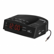 Conair Clock Radio W/Usb Charging Port And Single D