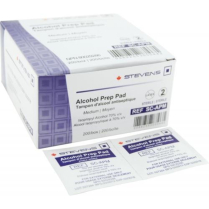 Stevens Alcohol Prep Pads, 70%, Medium, Sterile