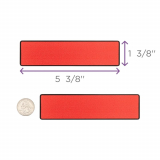 Carstens® Blank ID Labels, Red