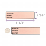 Carstens® Preprinted ID Labels, Pink