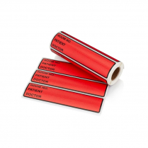 Carstens® Preprinted ID Labels, Red