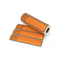 Carstens® Preprinted ID Labels, Orange