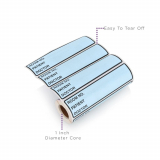 Carstens® Preprinted ID Labels, Sky Blue