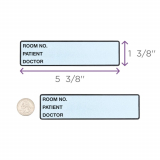 Carstens® Preprinted ID Labels, Sky Blue