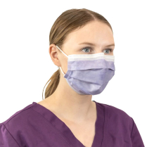 PRIMED® ASTM Level 3 Procedure Mask, Earloop, Violet (Box of 50)