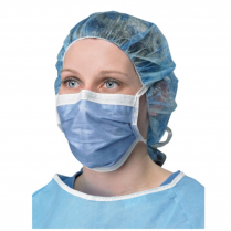 PRIMED® ASTM Level 3 Anti-Fog Foam Mask, Surgical Ties, Indigo