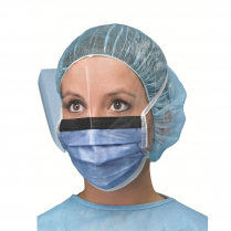 PRIMED® ASTM Level 3 Masks with Visor (Box of 25), Surgical Ties