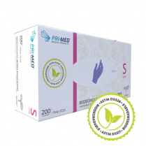 PRIMED® Sustain™ Biodegradable Nitrile Exam Gloves (200 per box), Small