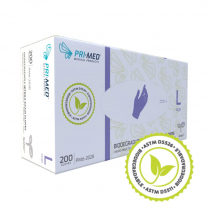 PRIMED® Sustain™ Biodegradable Nitrile Exam Gloves (200 per box), Large