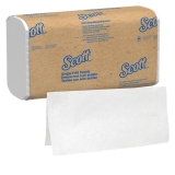 Scott® Essential Folded Paper Towels, 1-Ply, White, 9.3" x 10.5"