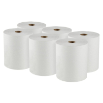 Scott® Essential Universal High Capacity Hard Roll Towels, White, 8" x 950'