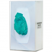 Bowman® Glove Box Dispensers, Semi-Transparent Polycarbonate Plastic, Single