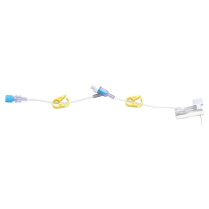 ICU Medical® Gripper Plus™ Safety Port Access Needle, Needlefree Y-Site, Luer-Activated, 22G x 3/4"