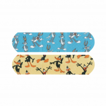 Looney Tunes™ Children's Character Adhesive Bandages, Strip - 3/4" x 3", Bugs Bunny™ & Daffy Duck™