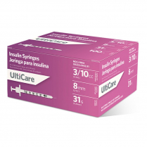 UltiCare Insulin Syringe & Needle, 3/10cc, 31G x 5/16"