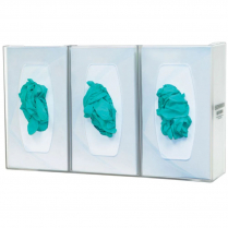 Bowman® Glove Box Dispensers, Semi-Transparent Polycarbonate Plastic, Triple