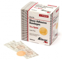 Pro Advantage® Sheer Adhesive Bandages, 7/8" Spots