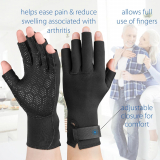 Swede-O® Thermal Arthritis Gloves, Black, Small (8.5" x 4.75")