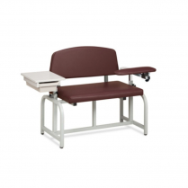 Clinton™ Lab X Series, Bariatric Blood Drawing Chair w/Flip Arm & Drawer