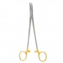 Integra Miltex® Heaney Needle Holder, 8", Curved, Serrated Jaws