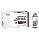 Sodium Chloride 0.9% Bacteriostatic Preservative Vial for Injection, 30mL