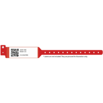 ID Band 3280 Series, Adult Protective Shield, Red