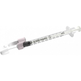 BD SafetyGlide™ Insulin Syringe, 1mL, 29G x 1/2"