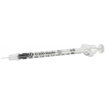 BD Micro-Fine™ IV Lo-Dose™ Insulin Syringes, 1/2mL, 28G x 1/2"